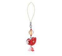Agromusk Cat Phone Charms,Cute Lucky Kitty Beaded with Flower Phone Strap,Kawaii Y2K Bag Decor Aesthetic Cat Charm Accessories, One Size, Ceramic Glass, No Gemstone