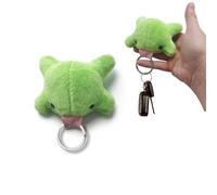 Agromusk Cute Frog Keychain,Kawaii Frog Plush Keychain,Green Frog Purse Bag Charms Funny Frog Decor Car Keys Gifts, Green, One Size