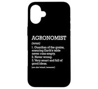 Agronomist Job Definition Personalized Funny Agronomy Case for iPhone 16 Plus