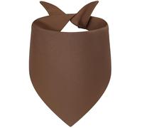 Agroon Blank Dog Bandanas Caramel Large 1PCS, DIY Solid Cotton Scarf, Durable Triangle Reversible Bibs Handkerchief for Puppy Pet, Personalized Birthday/Party Fun Idea Gift