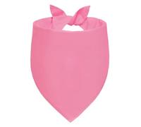 Agroon Blank Dog Bandanas Pink Small 2PCS, DIY Solid Cotton Scarf, Durable Triangle Reversible Bibs Handkerchief for Puppy Pet, Personalized Birthday/Party Fun Idea Gift