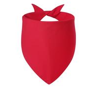 Agroon Blank Dog Bandanas Red Small 1PCS, DIY Solid Cotton Scarf, Durable Triangle Reversible Bibs Handkerchief for Puppy Pet, Personalized Birthday/Party Fun Idea Gift