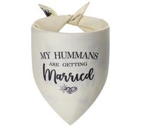Agroon My Humans are Getting Married Dog Bandanas Small 1PCS, 2 Pattern Engagement Gift for Couples, Wedding Stuff, Bridal Shower Gifts, Engaged Decorations