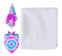 Agroon White Bandana Cotton for Tie Dying 1PCS 22" x 22"