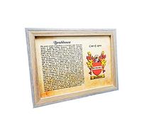 AGS-Designs YOUR SURNAME, IT'S MEANING, HISTORY AND FAMILY CREST - PRINT ON GOLD METAL