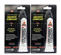 AGS Graphite Lubricant 0.21 oz - Powder for Locks - Dry for White Keys and Lock Lube - Compact Tube for N Maintenance - Pack of 2