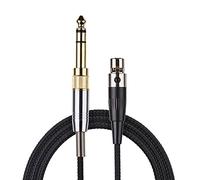 AGS Retail Ltd Compatible Audio Cable Replacement for Pioneer HDJ-2000, AKG K141/K171/K181/K240 Headphones - 1.5 m, Black, Headset Cable with Stainless Jack Cover | Audio Accessories