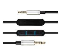 AGS Retail Ltd Replacement Audio Upgrade Cable for BOSE Quiet Comfort 25 Headphones - Black, 1.5m Audio Cable with 3.5mm Gold-Plated Audio Jacks in Slim Mould Design | Audio Accessories