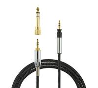 AGS Retail Ltd Replacement Audio Upgrade Cable for Sennheiser Momentum - Black, 1.2m Audio Cable with Gold-Plated Audio Jacks in Slim Mould Design | Audio Accessory