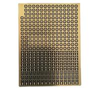 AGSDGAWD 1/350 Scale Ship Model Universal Porthole PE Set - Photo-Etched Brass Window Frame Detailing Kit for Naval Dioramas