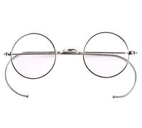 Agstum Blue Light Blocking Reading Glasses, Small Round Wire Rim Readers for Computer Use Anti-Glare Cut UV400