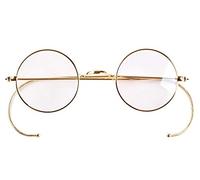 Agstum Blue Light Blocking Reading Glasses, Small Round Wire Rim Readers for Computer Use Anti-Glare Cut UV400