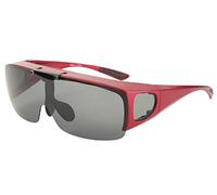 Agstum Wraparound Polarized Driving Glasses for Men Flip Up Fit Over Sunglasses