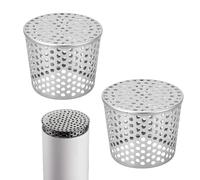 AGSYFFD Stainless Gutter Guards for Downpipes, 60-75mm Downpipe Leaf Guard & Drain Protector, Rust-Proof Gutter Strainer Mesh to Stop Leaves, Moss & Debris Blocking Your Guttering - 2 Pack