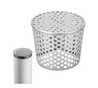 AGSYFFD Stainless Steel Gutter Guards 55-63mm - 304 Stainless Steel Downpipe Leaf Guard & Downspout Protector, All-Weather Blockage Prevention from Leaves, Moss, Mud & Rodents