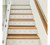 AGSYFFD Stair Stickers, 3D Self-Adhesive Tile Stickers for Home 13 Sheets | Eco-friendly waterproof PVC, peel & stick easy install, removable no residue, ideal for stairs walls tiles (39.4" L x 7" W )