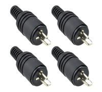 AGTEHBZ 4PCS 2-Pin Hi-Fi Speaker Connectors, Speaker Plugs with Screw Locking for Loudspeakers, Home Theatre Systems, and DIY Audio Setups