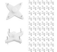 AGTEHBZ 60 Pcs Non-Trace Picture Hooks for Hard Wall, Picture Hanging Hook Kit for Frame Fixing, Frame Hanger Hook for Hardwall Walls Drywall Wedding Painting Photos Mirror Plasterboard (4 Corners)