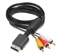 AGTEHBZ PS1 PS2 PS3 AV Cable, 1.8 M AV to RCA Cable Composite lead, Video Audio TV Monitor Wire Lead Cable Compatible with Playstation 1 2 3