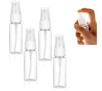 AGTEHBZ Small Spray Bottle - 4PCS 20ml Mini Bottle, Transparent Plastic with Fine Mist Sprayer and Flip Caps, Perfect for Travel, Toiletries, and Water Bottle Needs