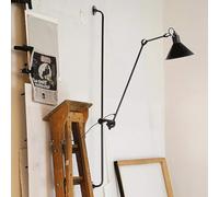 Agteruo 23" Long Black Swing Arm Wall Sconce, 360 Degree Rotatable Plug-in Sconces Wall Lighting Swivel Wall Mounted Lamp for Bedroom Living Room Bedside Wall Light