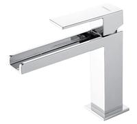 Agteruo Basin Mixer Tap Waterfall Bathroom Taps Basin Sink Mono Mixer Chrome Cloakroom Tap Single Lever