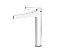 Agteruo Mixer Tap Bathroom Sink Waterfall Single Handle Basin Mixer Tap Hot and Cold Water Waterfall Taps for Basin,White