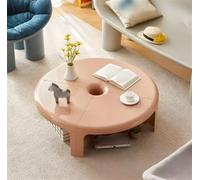 Agteruo Modern Coffee Table, 39.5" Colorful Abstract Center Table, Smart Modular Coffee Table for Living Room, Bedroom, Office - Customizable & Stylish Design,C