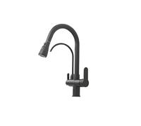 Agteruo Water Kitchen Tap Pull-Out Sink Drinking Water Vegetable Sink Hot and Cold Rotating Three-in-One Stainless Steel Kitchen Faucet Black Thriving