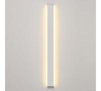 Agteruo White LED Wall Light Modern Minimalist Wall Mounted Light Long Strip Aluminum Wall Sconce Lighting For Bedroom Living Room Hallway Stairs Rectangle Wall Lantern
