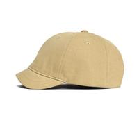 Agturber Men's Short Brim Baseball Cap Quick Dry Lightweight Breathable Adjustable Unstructured Dad Hat, Khaki, One Size