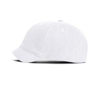 Agturber Men's Short Brim Baseball Cap Quick Dry Lightweight Breathable Adjustable Unstructured Dad Hat, White, One Size