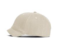 Agturber Men's Short Brim Baseball Cap Quick Dry Lightweight Breathable Adjustable Unstructured Dad Hat, Beige, One Size