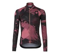 AGU Flower Performance Women's Long-Sleeved Cycling Jersey - Heartless Pink - M