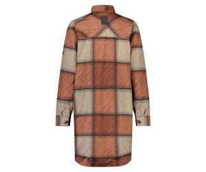 Agu Oversized Rain Long Sleeve Shirt S Cinnabar Check