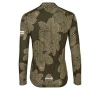 Agu Striped Flower Essential Long Sleeve Jersey Green S Woman S Forest Green