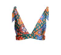 Agua Bendita Laurie floral-print bikini top - Green S-M-L
