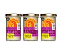 Agua de Madre Fresh Lemon & Ginger Tea Infusion (Pack of 3), Fermented with Immune Boosting properties with Vitamin C & antioxidants