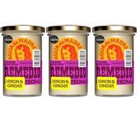 Agua de Madre Fresh Tea Infusion (Lemon & Ginger), Fermented Fruit Drink with Immune Supporting Vitamin C, Low Calorie, Vegan, No Artificial Sweeteners, Pack of 3