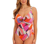 Aguada Beach Twist Front Swimsuit Sunrise Orange 40G