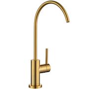 AguaStella AS09BG Brushed Brass Stainless Steel Kitchen Water Filter Faucet RO Faucet for Most Reverse Osmosis Units or Water Filtration System in Non-Air Gap