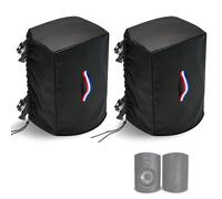 Agustone 2-Pack Waterproof Dustproof Speaker Covers Compatible with Polk Audio Atrium 4 Outdoor Speakers, Outdoor Protective Cover - Black, 6"W x 7"D x 10"H