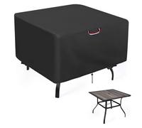 Agustone 38 x 38 Table Cover, Outdoor Square Patio Table Cover - Heavy Duty Waterproof Furniture Protector for Small Slatted Tabletop, All-Weather Protection - 38" x 38" x 28"