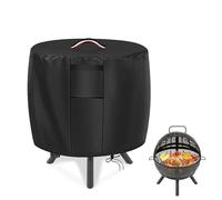 Agustone Firepit Covers Round Fire Pit Cover 35 Inch Globe fire Ball Outdoor Firepit Cover Round Fire Table Cover Fireplace Cover Propane Gas Fire Pit Covers-33 D X 30" H