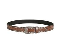 AGUTALITHIC Women Western Floral Studded Embossed Belt Vintage Country Strap for Cowgirl Ladies with Turquoise Carved Buckle(130cm/51.18", B)