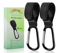 Aguwontior Baby Stroller Hooks, 2 Pack 3rd Generation Heavy Duty Stroller Hook, Easy to Use for Mom, Universal Stroller Clips for Hanging Bags, Diaper Bags, Grocery or Shopping Bags