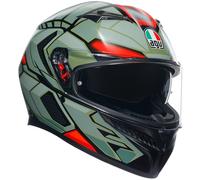 AGV AGV - Helmet K3 E2206 Decept Matt Black / Green / Red S
