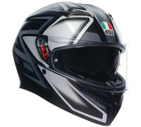 AGV K3 Full Face ECE 22.06 Motorcycle Helmet - Compound, Matt Black / Grey, XL