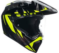 AGV AX-9 Steppa Helmet, black-grey-yellow, size 2XL for Men