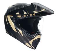 AGV AX9 22.06 Steppa Motorbike Motorcycle Adventure Helmet Matt Carbon/Grey/Sand